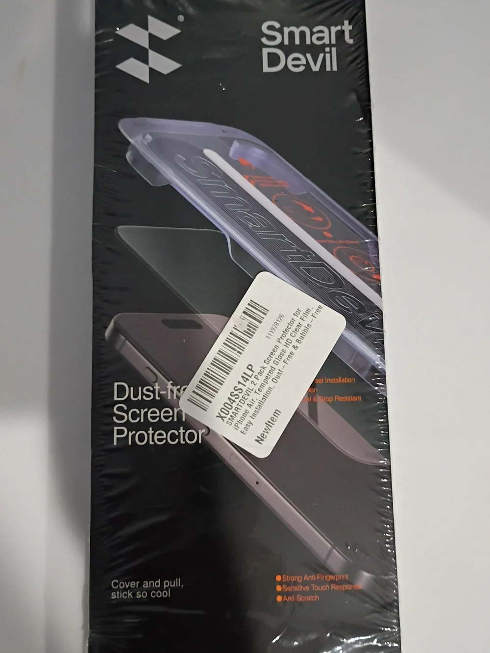 Dust-Free Screen Protector For iPhone 17 Air Pack Of 2- Black